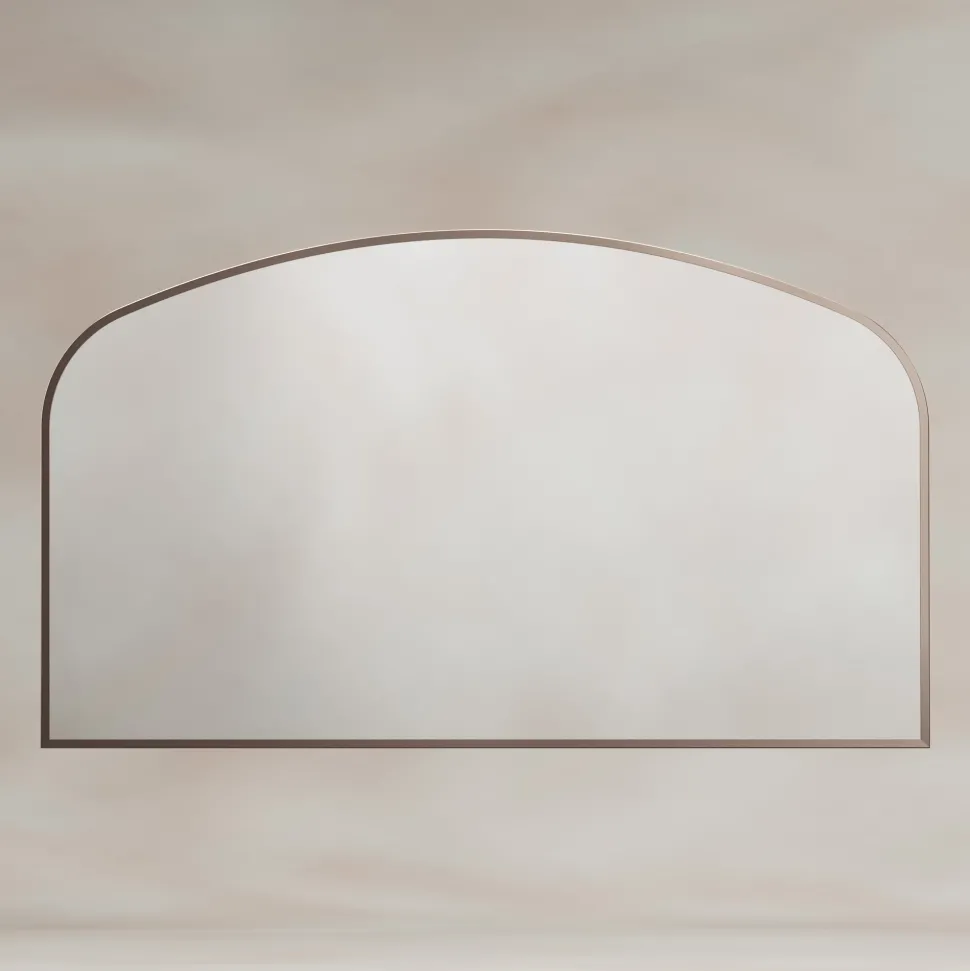 Origins Living Delphine Overmantle Arched Mirror - 1200 x 700mm