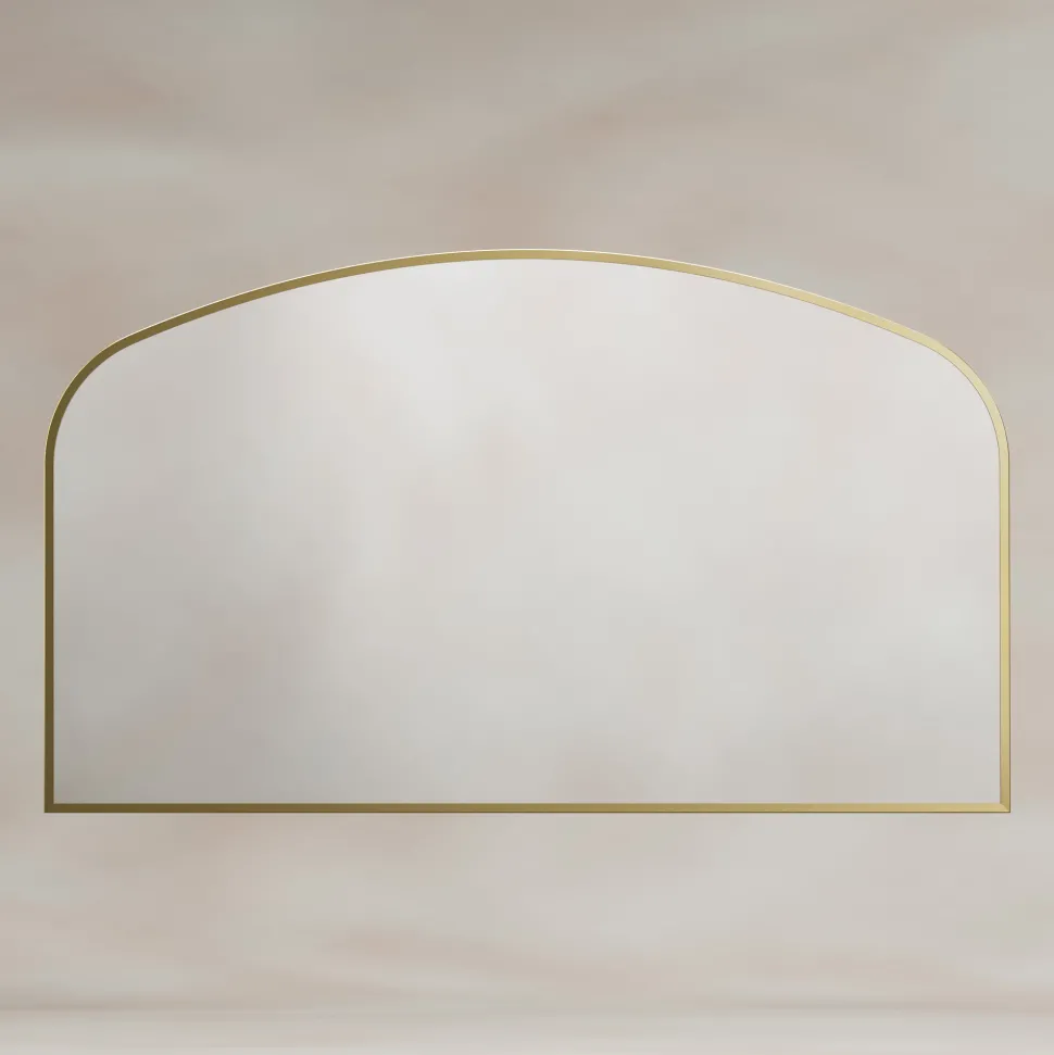 Origins Living Delphine Overmantle Arched Mirror - 1200 x 700mm
