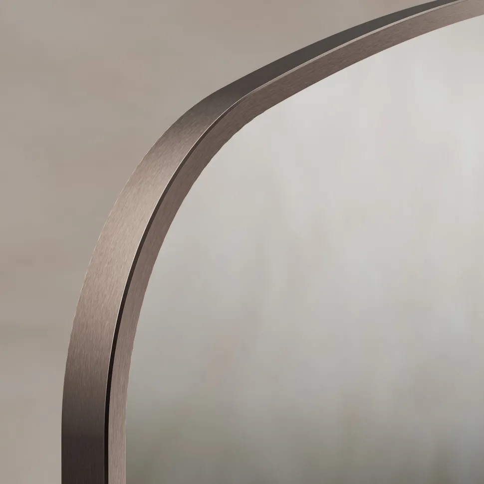 Origins Living Delphine Overmantle Arched Mirror - 1200 x 700mm