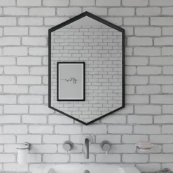 Origins Living Docklands Hexagonal Mirror