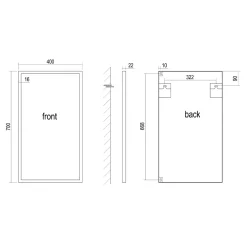 Origins Living Docklands Rectangular Mirror
