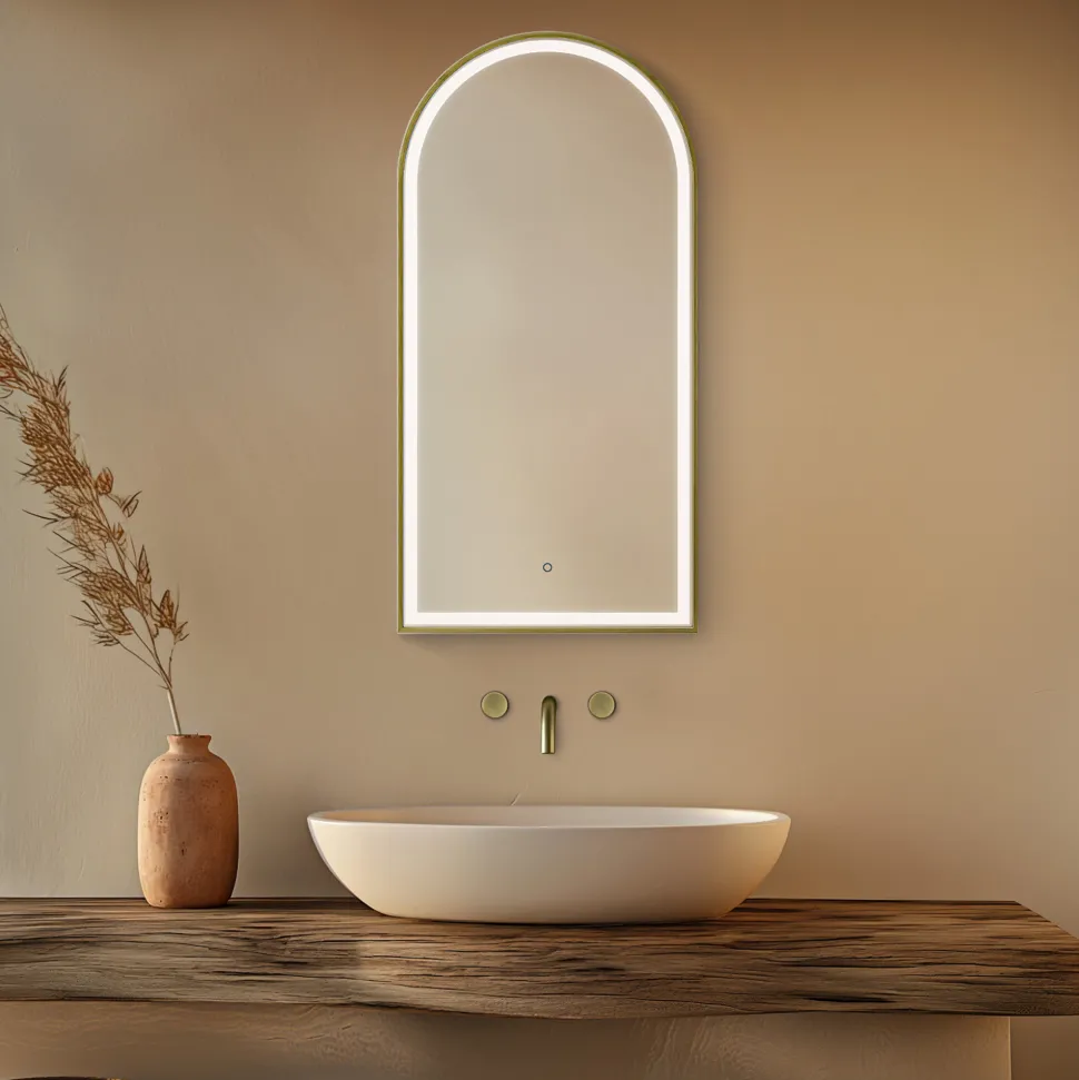 Origins Living Lomax Light Arched LED Illuminated Mirror with Demister Pad