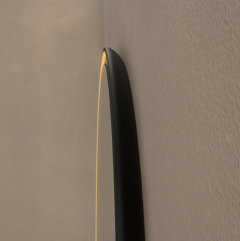 Origins Living Luxor Gold & Black Illuminated LED Mirror with Demister Pad - 800mm