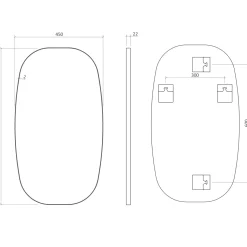 Origins Living Oslo Barrel Mirror - 450 x 800mm