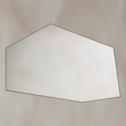 Origins Living Oslo Irregular Hexagon Matt Black Mirror - 550 x 800mm