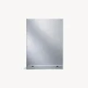 Origins Living Straight Edge Bathroom Mirror with Glass Shelf - 700 x 500mm