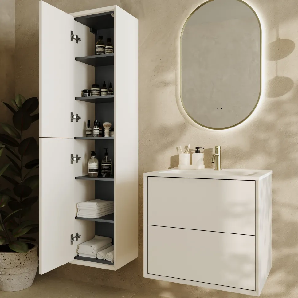 Oslo 1600mm Tall Wall Mounted Storage Unit