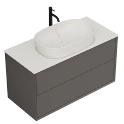 Oslo 1000mm Wall Mounted Vanity Unit & Sintered Stone Countertop