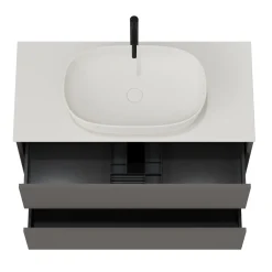 Oslo 1000mm Wall Mounted Vanity Unit & Sintered Stone Countertop