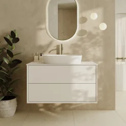 Oslo 1000mm Wall Mounted Vanity Unit & Sintered Stone Countertop