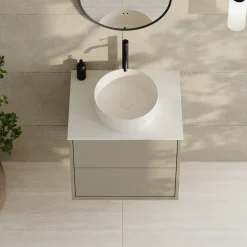 Oslo 600mm Wall Mounted Vanity Unit & Sintered Stone Countertop