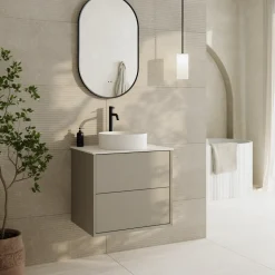 Oslo 600mm Wall Mounted Vanity Unit & Sintered Stone Countertop