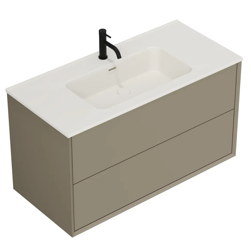 Oslo 1000mm Wall Mounted Vanity Unit & Matt White Basin