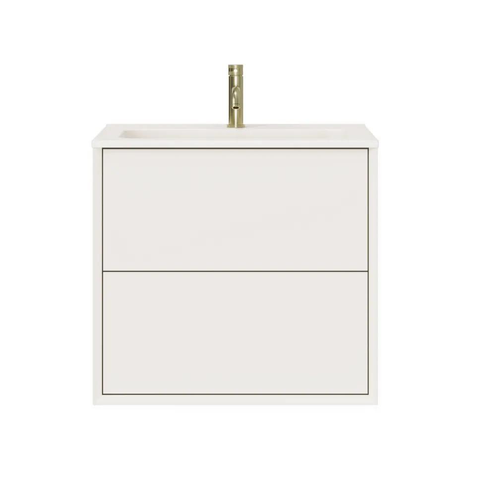 Oslo 600mm Wall Mounted Vanity Unit & Matt White Basin