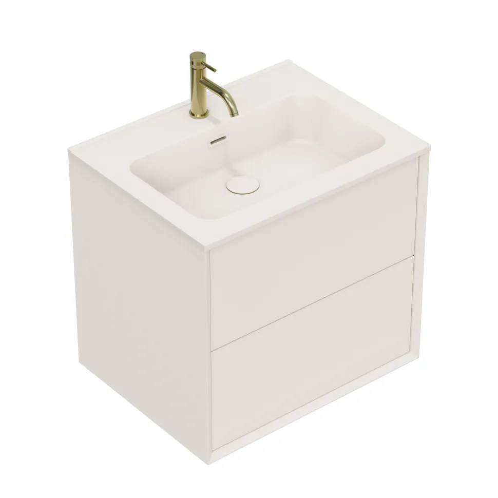 Oslo 600mm Wall Mounted Vanity Unit & Matt White Basin