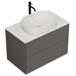 Oslo 800mm Wall Mounted Vanity Unit & Sintered Stone Countertop