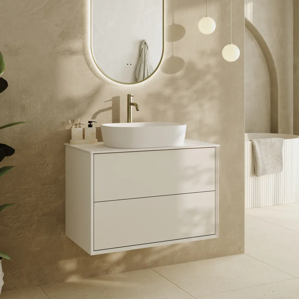 Oslo 800mm Wall Mounted Vanity Unit & Sintered Stone Countertop