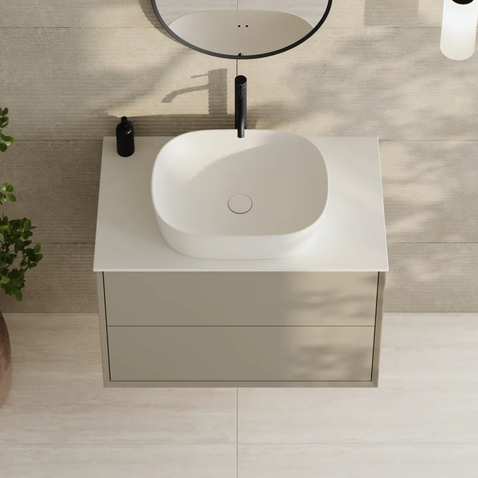 Oslo 800mm Wall Mounted Vanity Unit & Sintered Stone Countertop