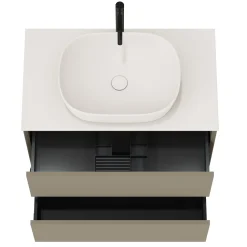 Oslo 800mm Wall Mounted Vanity Unit & Sintered Stone Countertop
