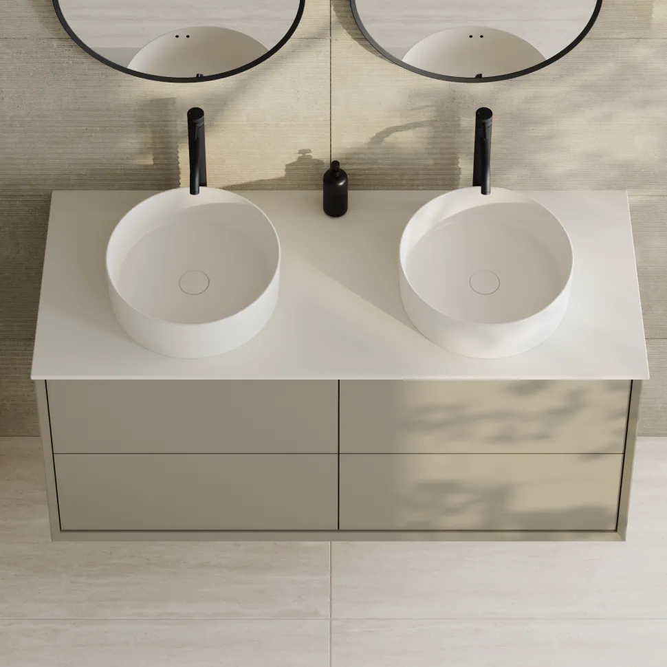 Oslo 1200mm Wall Mounted Vanity Unit & Sintered Stone Countertop