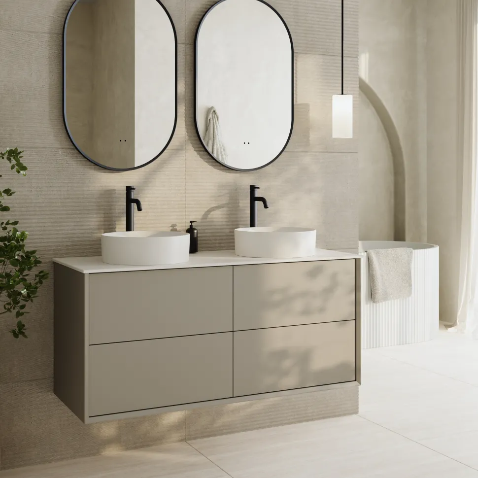 Oslo 1200mm Wall Mounted Vanity Unit & Sintered Stone Countertop