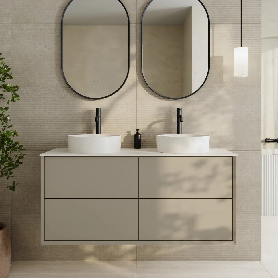 Oslo 1200mm Wall Mounted Vanity Unit & Sintered Stone Countertop