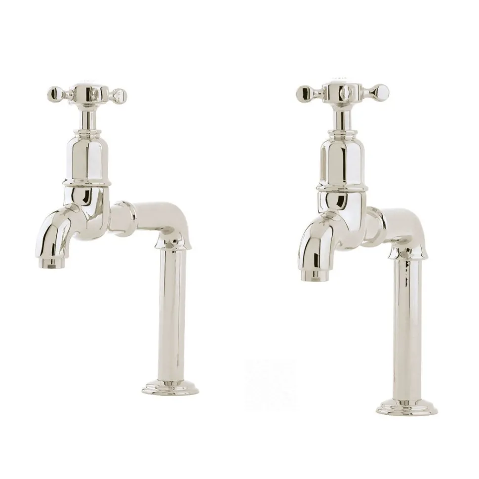 Perrin & Rowe Ionian Crosshead Deck Mounted Bibcocks (Pair)