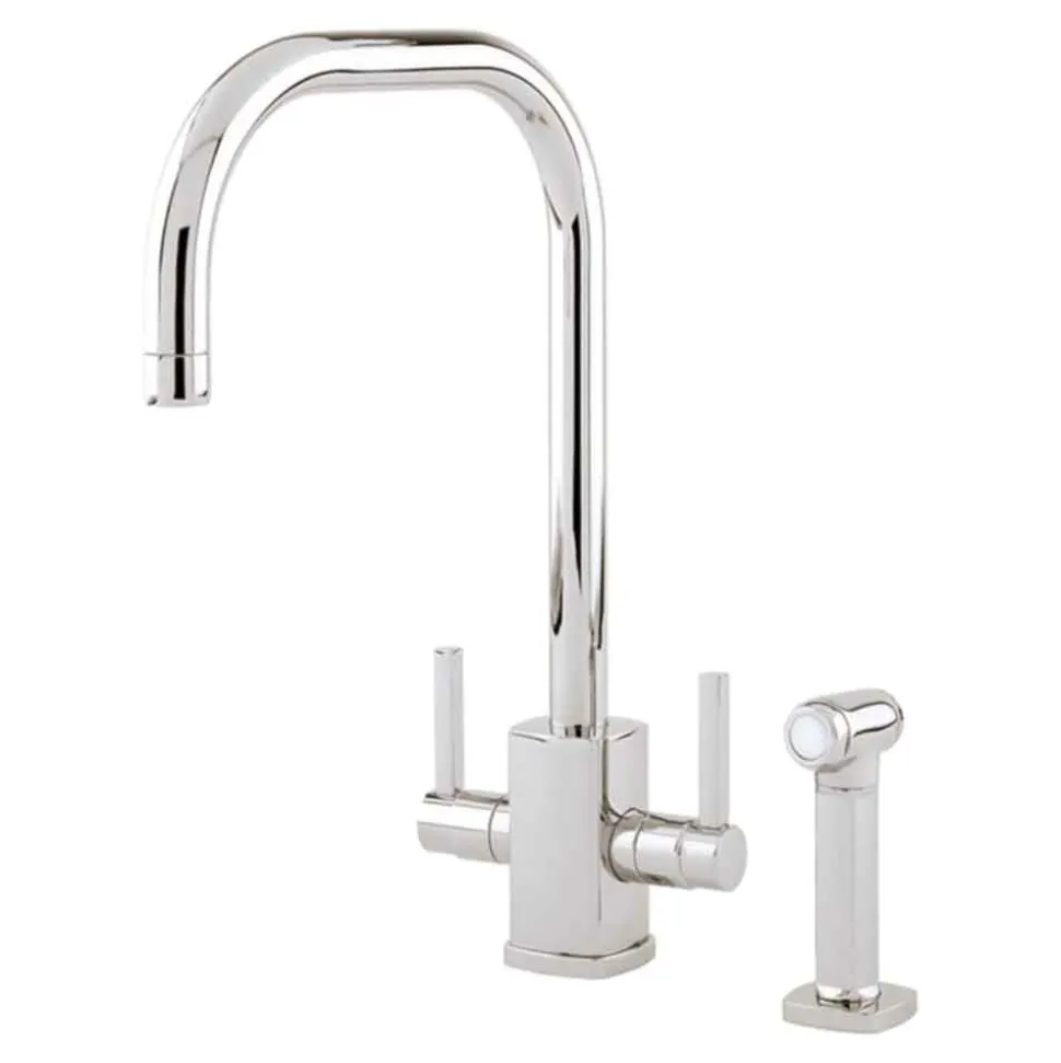 Perrin & Rowe Juliet Dual Lever 'U' Spout Mixer with Rinse