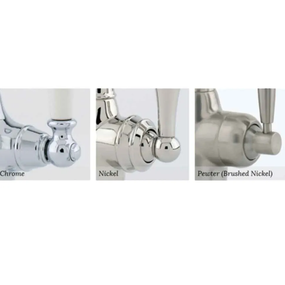 Perrin & Rowe Juliet Twin Lever Swivel 'C' Spout Mono Sink Mixer
