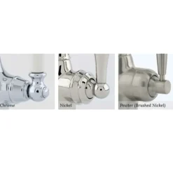 Perrin & Rowe Langbourn Twin Lever Swivel 'C' Spout Sink Mixer