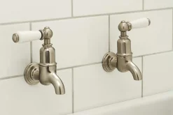 Perrin & Rowe Mayan Lever Wall Mounted Bibcocks (Pair)