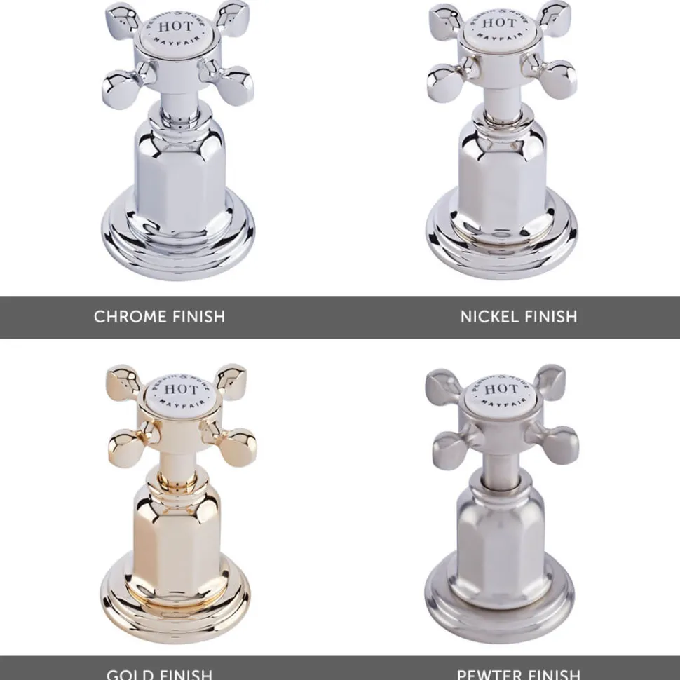 Perrin & Rowe Provence 2 Hole Bridge Sink Mixer with Lever Handles