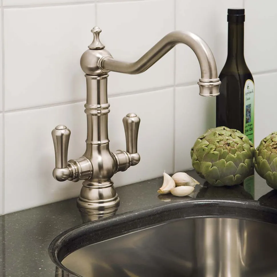 Perrin & Rowe Provence Twin Lever Monobloc Sink Mixer
