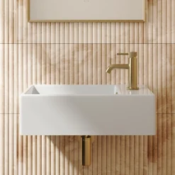 Poppy Wall Hung Cloakroom Basin - 485 x 250mm