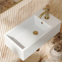 Poppy Wall Hung Cloakroom Basin - 485 x 250mm
