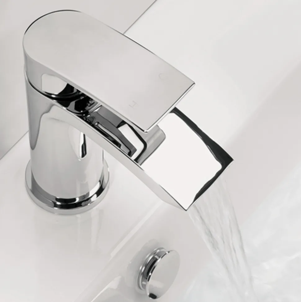 Proflow Tiera Basin Mixer with Clicker Waste & 4 Hole Bath Shower Mixer Value Pack