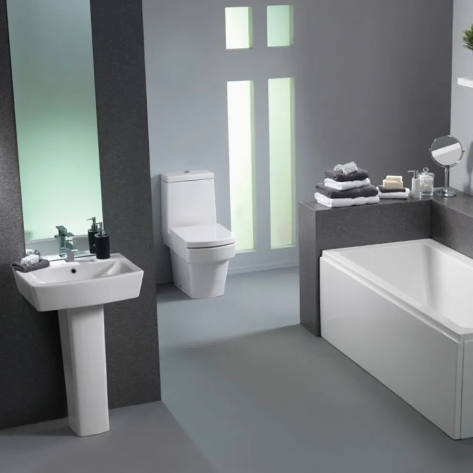 Pura Bloque Single Lever Basin Mixer with Clicker Waste