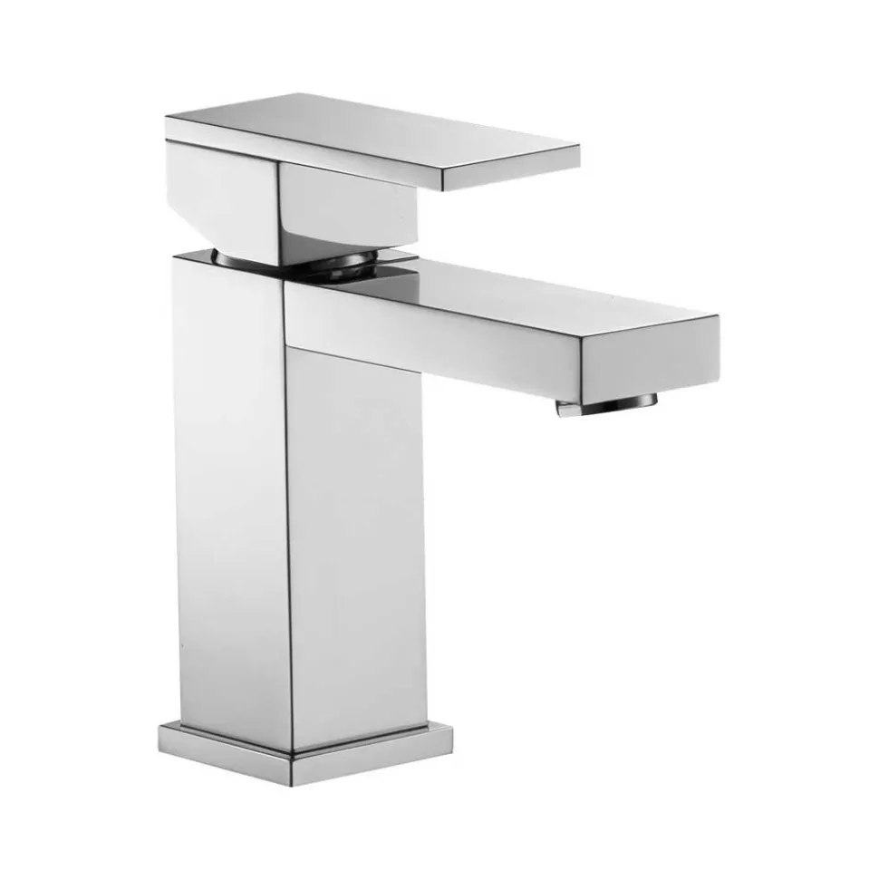 Pura Bloque Single Lever Basin Mixer with Clicker Waste