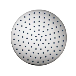 Pura Deluxe 250mm Round Brass Shower Head with Swivel Joint