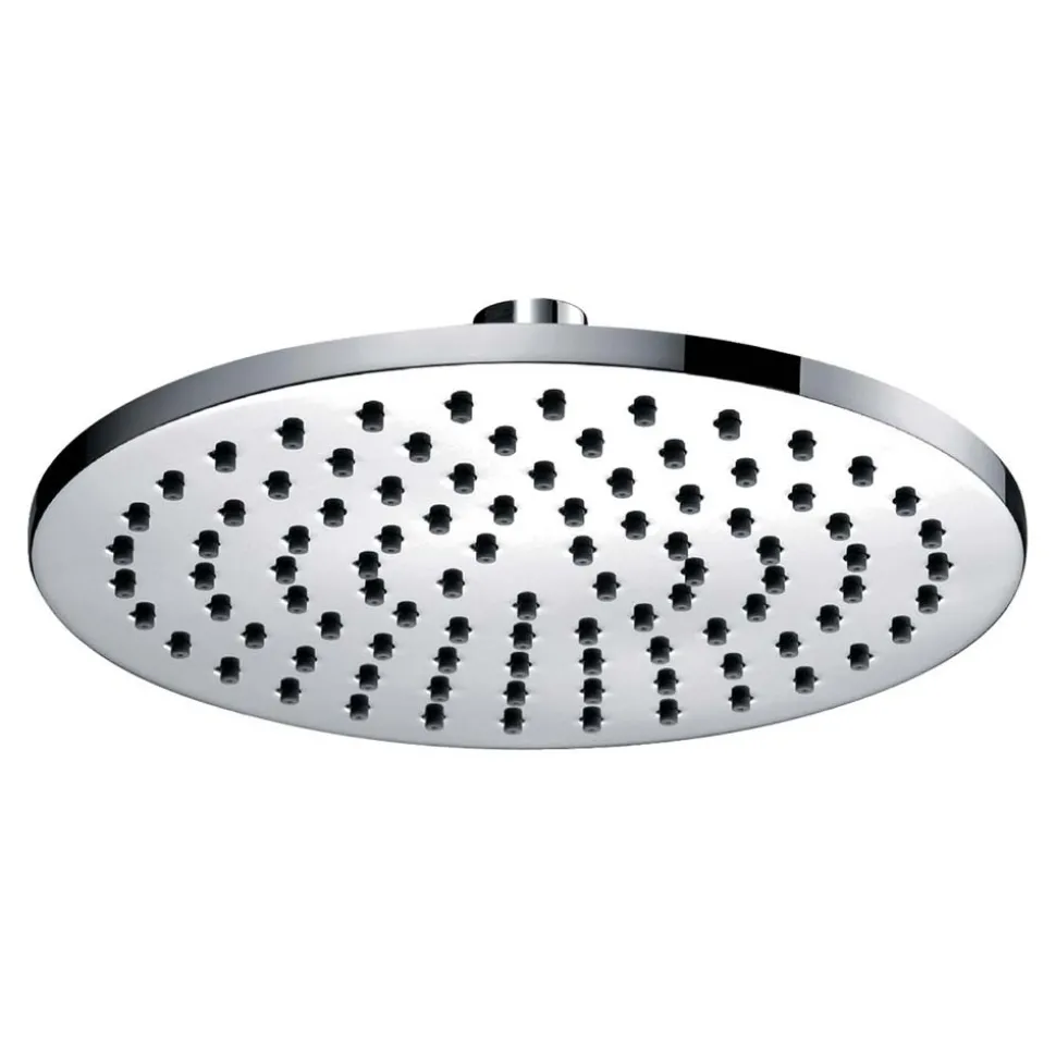 Pura Deluxe 300mm Round Brass Shower Head with Swivel Joint