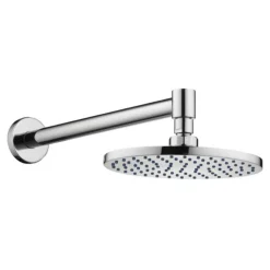 Pura Deluxe 300mm Round Brass Shower Head with Swivel Joint