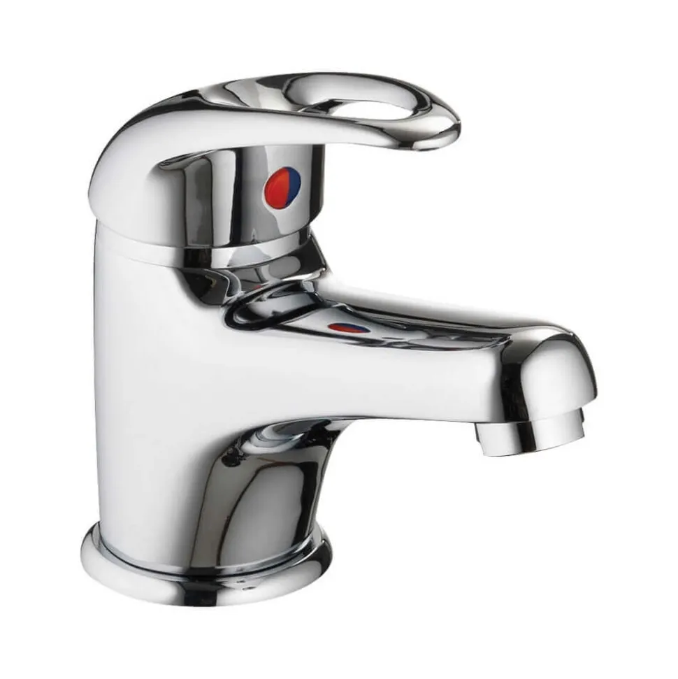 Pura DV8 Eco Mono Basin Mixer with Clicker Waste