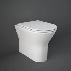 RAK Resort Comfort Height Rimless Back to Wall Toilet with Soft Close Seat