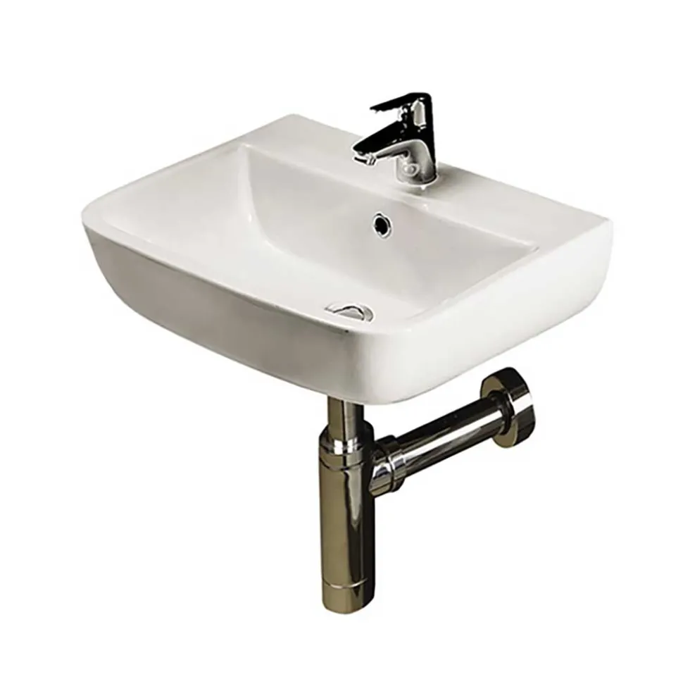 RAK Series 600 Wall Hung Cloakroom Hand Basin - 1 Tap Hole