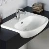RAK Tonique 520mm Semi Recessed 1 Tap Hole Basin