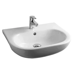 RAK Tonique 520mm Semi Recessed 1 Tap Hole Basin
