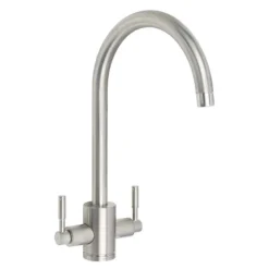 Rangemaster Aquatrend Twin Lever Kitchen Sink Mixer Tap