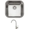 Rangemaster Atlantic Classic Single Bowl Undermount Stainless Steel Sink & Vellamo Revolve Monobloc Mixer Tap