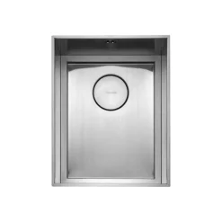 Rangemaster Baseline 1 Bowl Undermount Polished Stainless Steel Sink & Waste -  360 x 460mm           