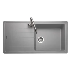 Rangemaster Elements 1 Bowl Igneous Granite Composite Kitchen Sink & Waste Kit - 1000 x 500mm
